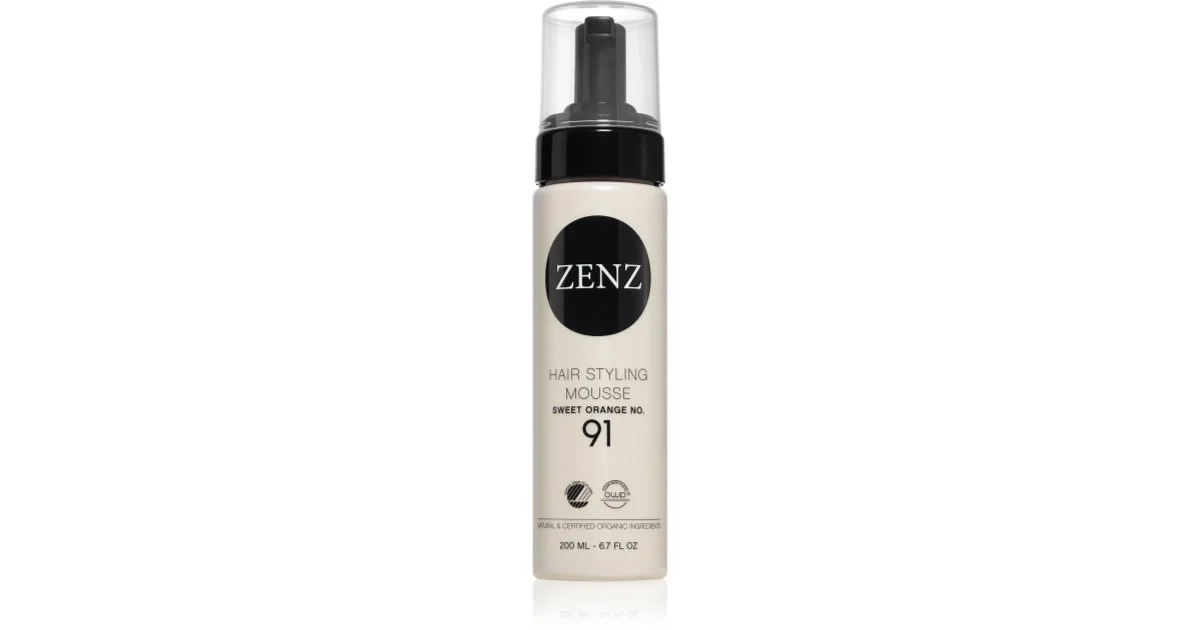 ZENZ Organic Sweet Orange No. 91 fissante in mousse per capelli rovinati 200 ml