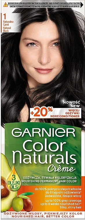 Tinta per capelli con 3 oli