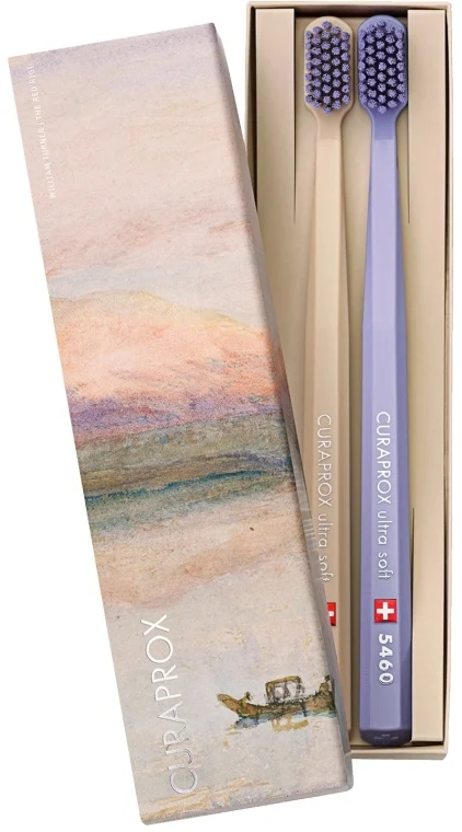 Set spazzolino da denti, CS 5460 Ultra Soft "Turner Duo", beige, lilla
