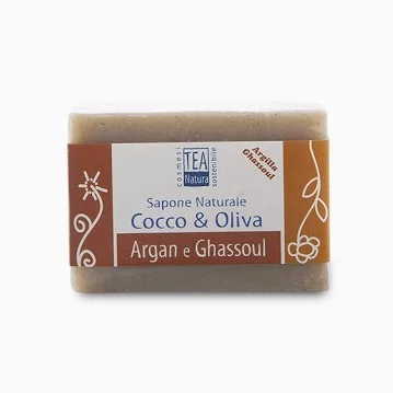 TEA NATURA Sapone Naturale Cocco e Oliva con Argan e Ghassoul