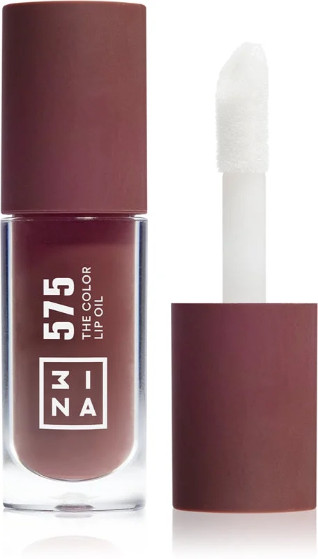 3Ina The Color Olio Idratante Per Le Labbra Colore 575 - Coffee Brown, Sheer 4 Ml
