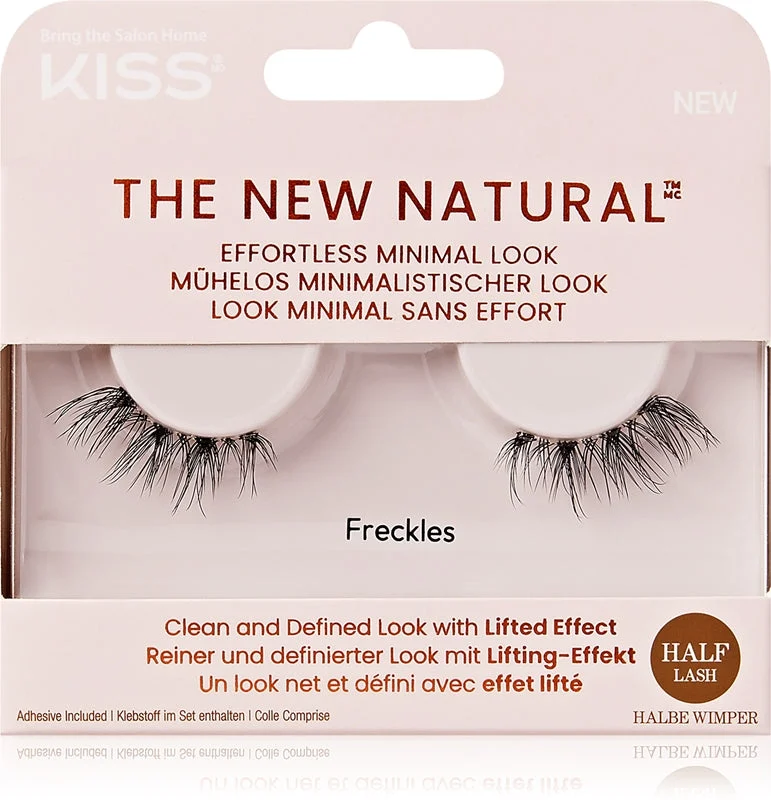 KISS The New Natural Effortless Minimal Look ciglia finte Freckles 2 pezzi