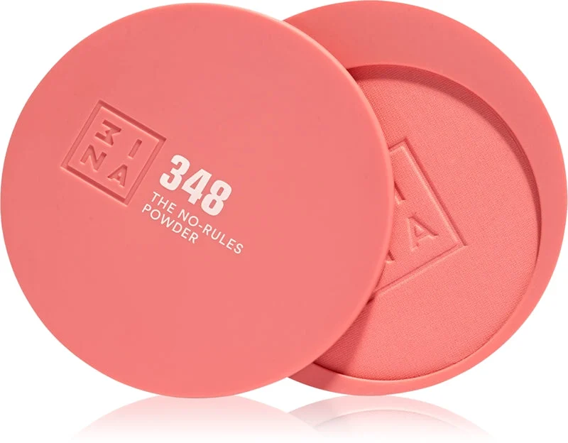 3Ina The No-Rules Powder Makeup Multi-Funzione Per Occhi, Labbra E Viso Colore 348 - Flamingo Pink, Matte 8 G