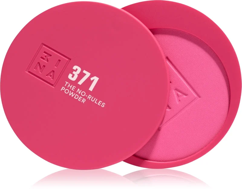3Ina The No-Rules Powder Makeup Multi-Funzione Per Occhi, Labbra E Viso Colore 371 - Electric Pink, Matte 8 G