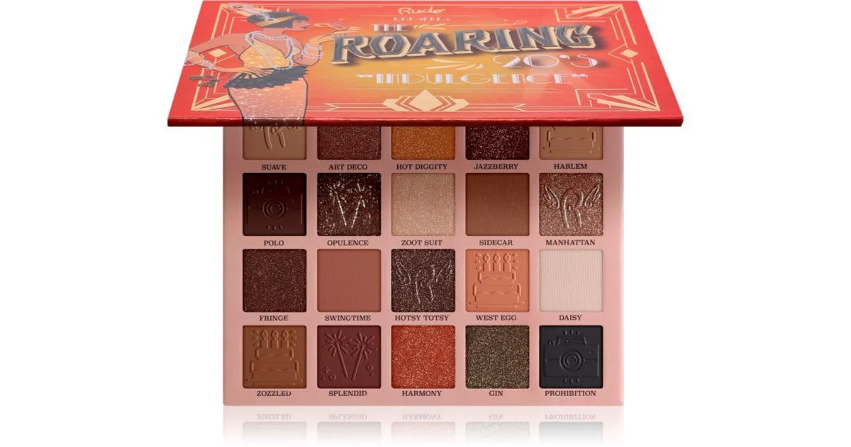 Rude Cosmetics The Roaring 20's palette di ombretti colore Indulgence 24 g