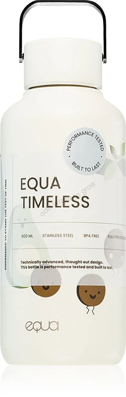 Equa Timeless bottiglia in acciaio inox per l’acqua piccola colore Avocado 600 ml