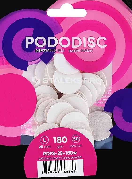 File di ricambio per disco da pedicure "Pododisk", L, grana 180