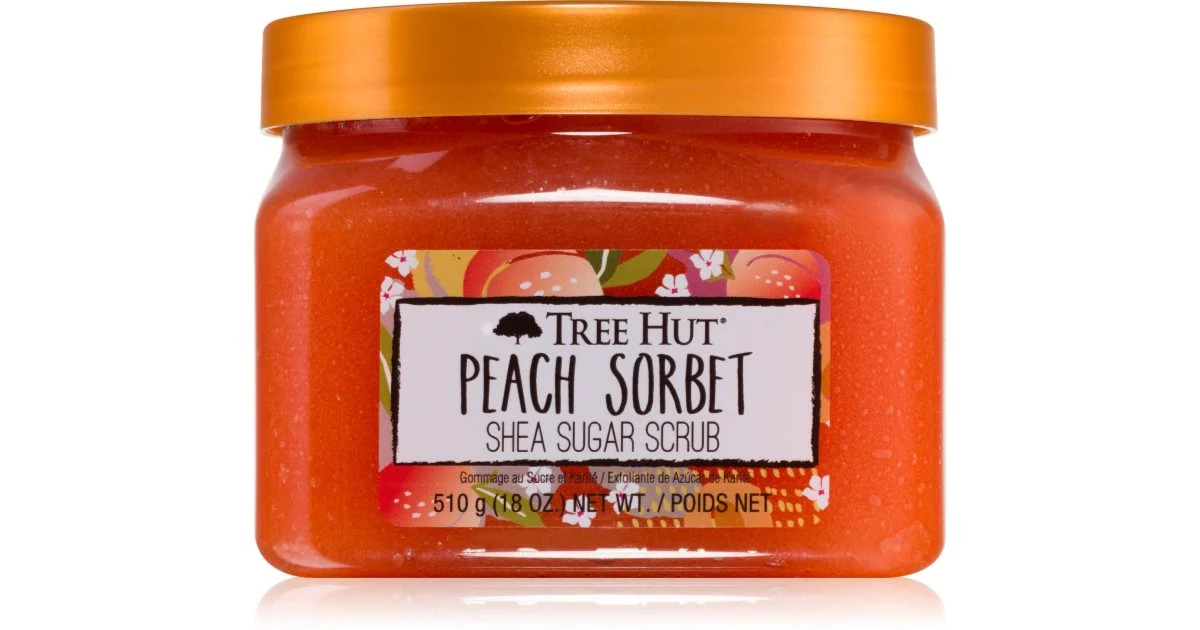 Tree Hut Scrub allo zucchero con sorbetto alla pesca 510g
