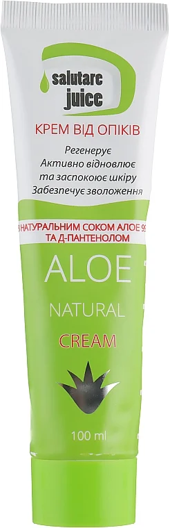 Crema da ustioni con succo di aloe e D-pantenolo
