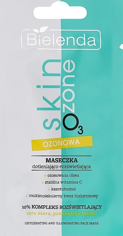 Maschera illuminante all'ozono per il viso