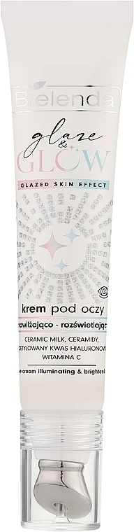 Crema illuminante per il contorno occhi con effetto pelle glassata