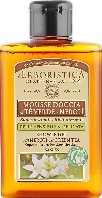 Gel doccia con estratto di tè verde e olio di neroli