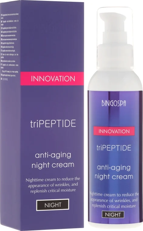 Tre-peptide crema anti-rughe, da notte