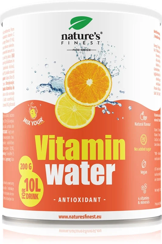 Natures Finest Vitamin Water Antioxidant polvere per la preparazione di bevande con vitamine aroma orange & lemon 200 g