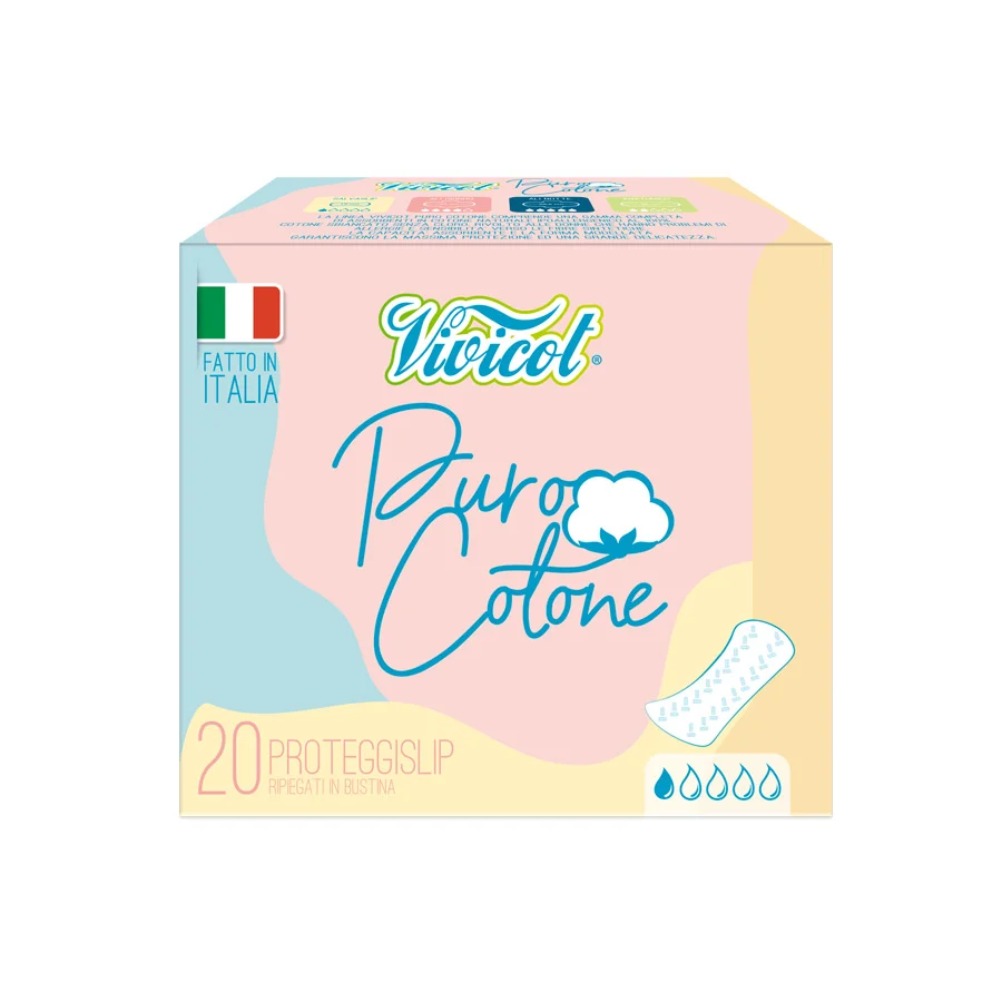 VIVICOT Puro Cotone – Proteggislip Ripiegati in Bustina