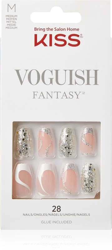 KISS Voguish Fantasy Fashspiration Unghie finte medium 28 pezzi