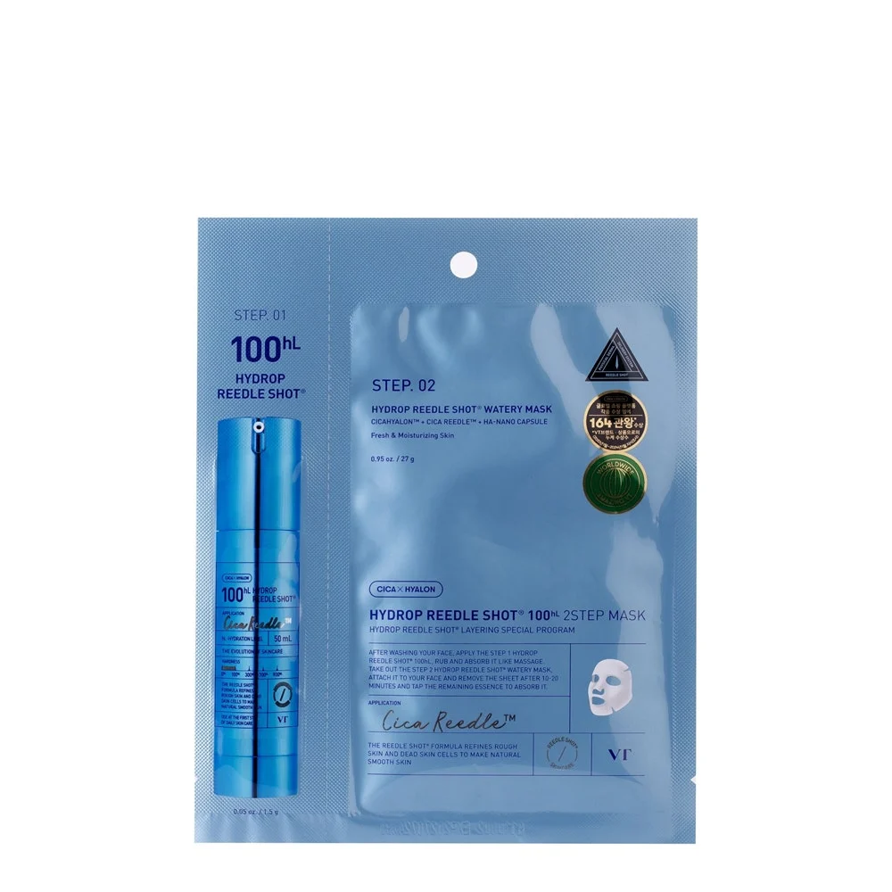 Vt cosmetics Hydrop Reedle Shot 100hL Maschera in 2 fasi