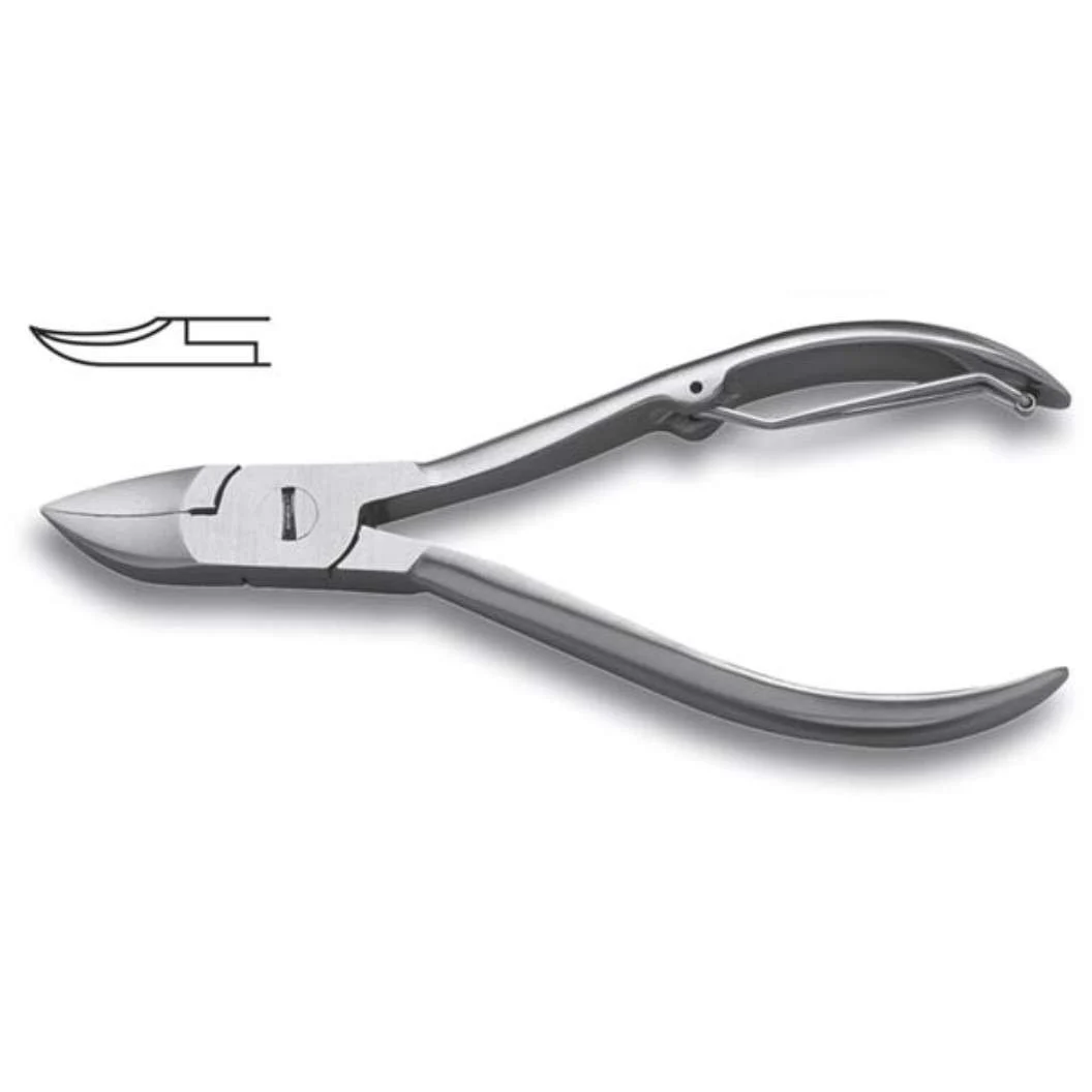 WICTOR TRONCHESE INOX PER UNGHIE CON MOLLA A RULLINO LUNGHEZZA TOTALE CM. 13