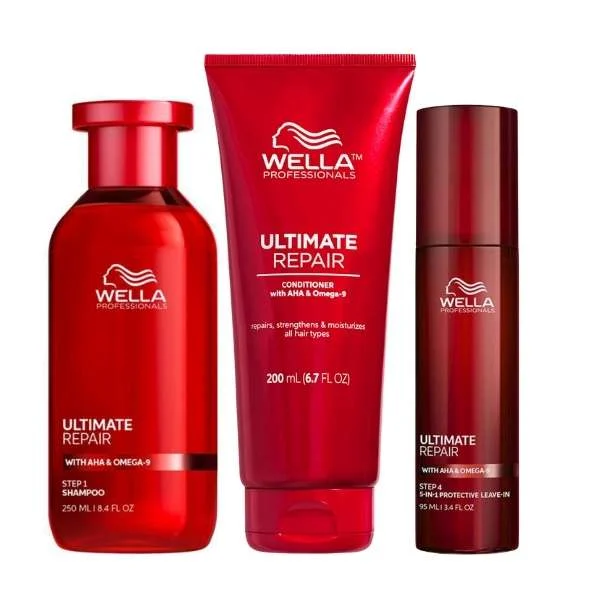 ULTIMATE REPAIR THERMAL SHIELD KIT – SHAMPOO 250 ML. + CONDITIONER 200 ML. + 5-IN-1 LEAVE-IN 95 ML.