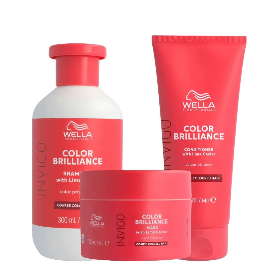 INVIGO COLOR BRILLIANCE SHAMPOO CAPELLI SPESSI 300ML + MASK CAPELLI SPESSI 150ML + CONDITIONER
