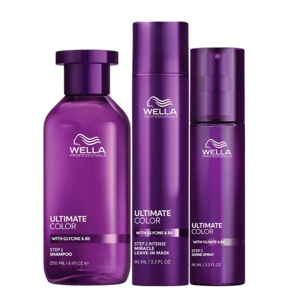 ULTIMATE COLOR STEP 1 SHAMPOO 250ML + STEP 2 MIRACLE LEAVE-IN MASK 95ML + STEP 3 SHINE SPRAY 95ML