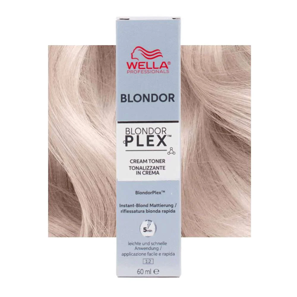 WELLA BLONDOR PLEX CREAM TONER /81 PALE SILVER 60 ML