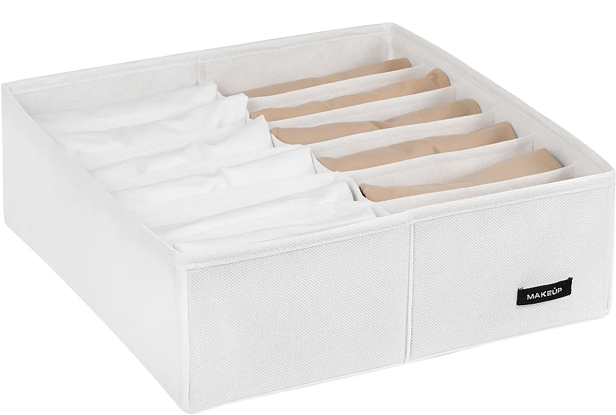 Organizer, 12 scompartimenti, bianco 30x30x10 cm "Home"
