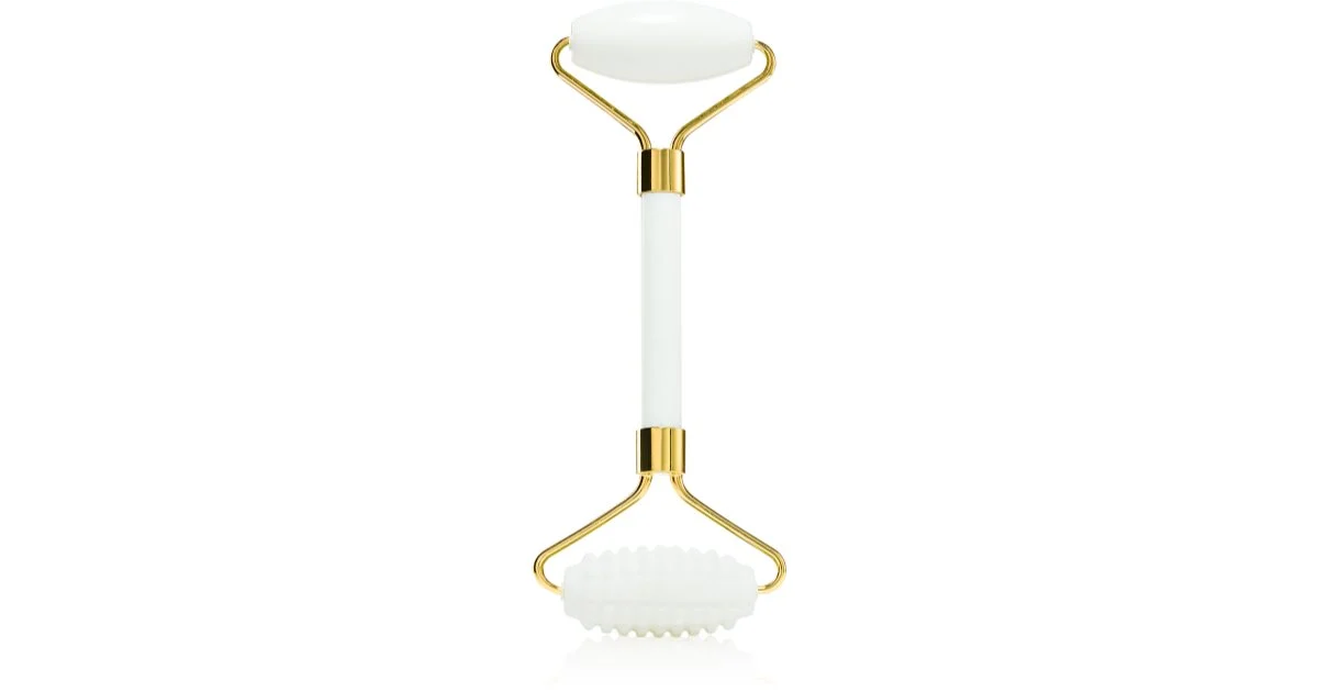 Venoc White Marble Acupressure rullo per massaggi per il viso