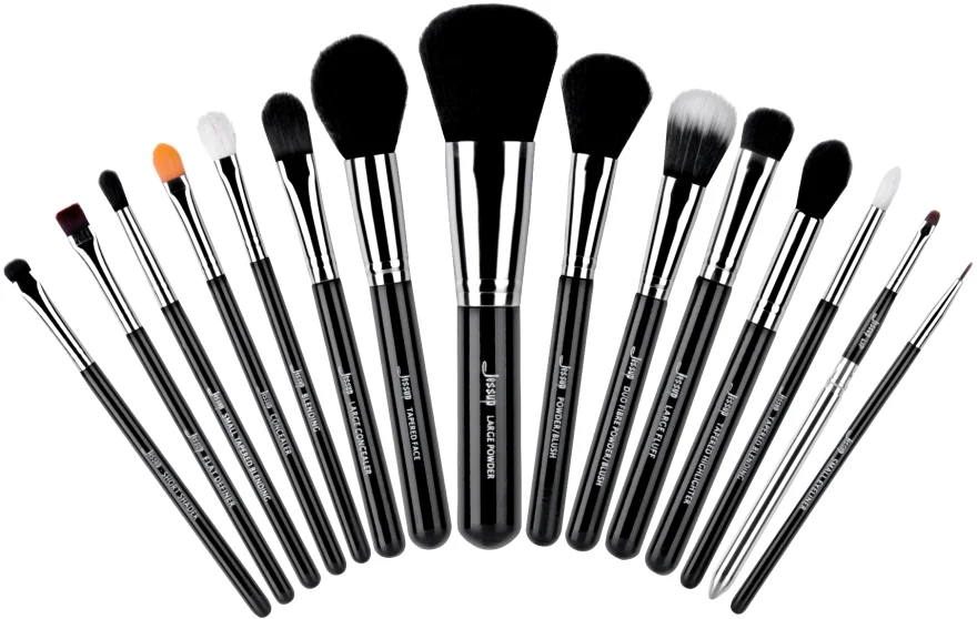Set di pennelli trucco, T092, 15 pezzi