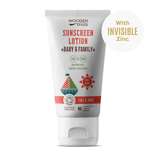 Woodenspoon Baby & Family lozione corpo protettiva SPF 50 - Volume: 150 ml