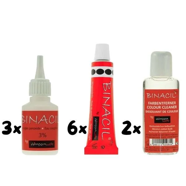 WIMPERNWELLE KIT RIASSORTIMENTO BINACIL COLORE + CREMA OSSIDANTE + SMACCHIATORE