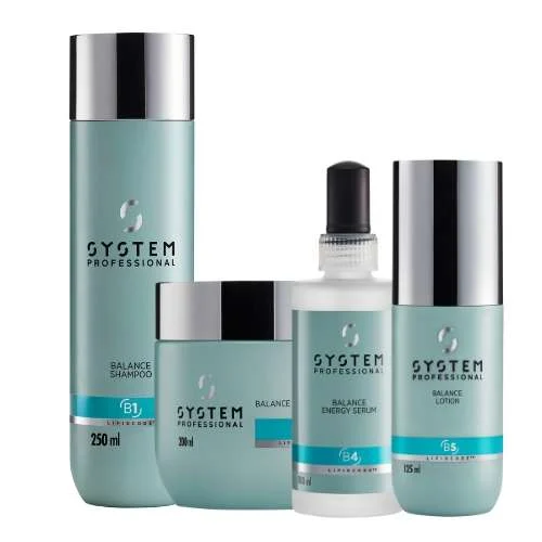 SYSTEM PROFESSIONAL BALANCE – KIT SHAMPOO 250 ML. + MASK 200 ML. + LOZIONE 125 ML. + SERUM 100 ML.