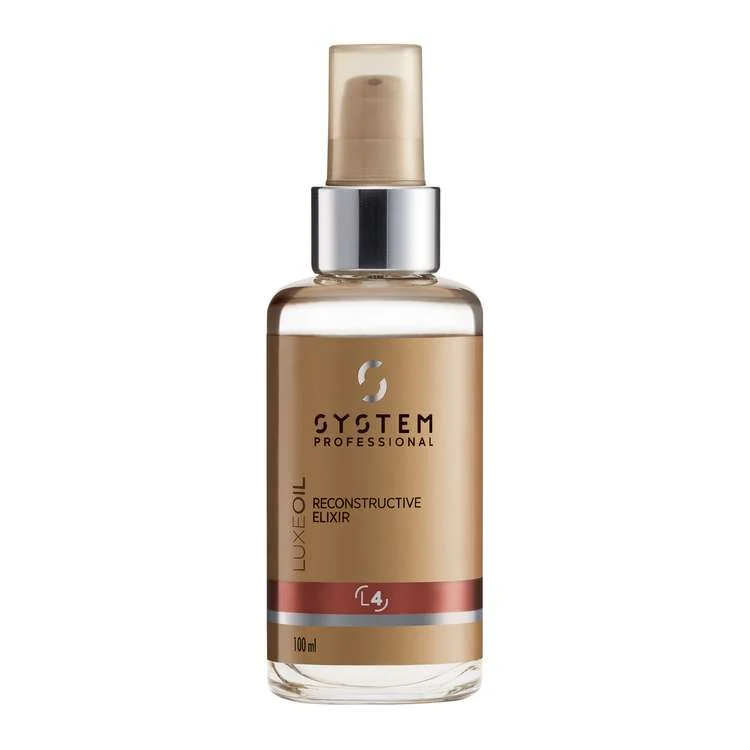 SYSTEM PROFESSIONAL LUXEOIL RECONSTRUCTIVE ELIXIR L4 – OLIO RISTRUTTURANTE CON CHERATINA 100 ML.