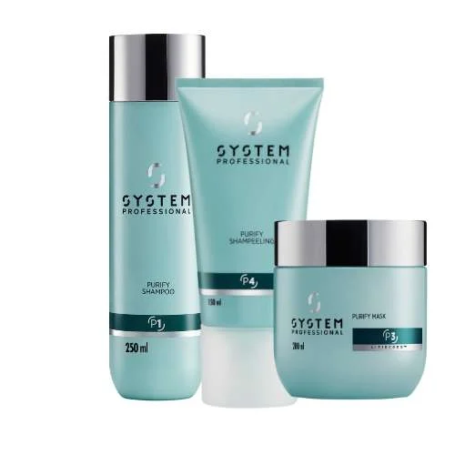 SYSTEM PROFESSIONAL PURIFY ANTIFORFORA – SHAMPOO 250 ML. + SCRUB 150 ML. + MASCHERA 200 ML.