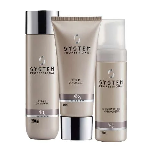 SYSTEM PROFESSIONAL REPAIR RINFORZANTE – SHAMPOO 250 ML + CONDITIONER 200 ML + PERFECT HAIR 150 ML
