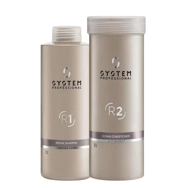 SYSTEM PROFESSIONAL REPAIR SHAMPOO R1 + SYSTEM PROFESSIONAL REPAIR CONDITIONER R2
