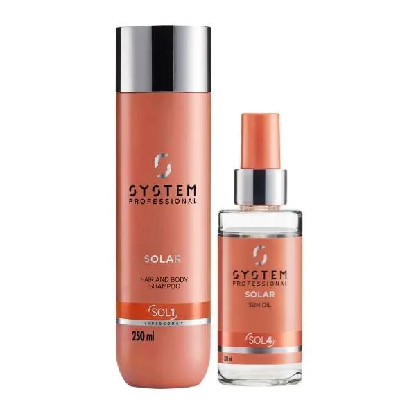 SYSTEM PROFESSIONAL SOLAR – SHAMPOO 250 ML. + SOLAR SUN OIL 100ML