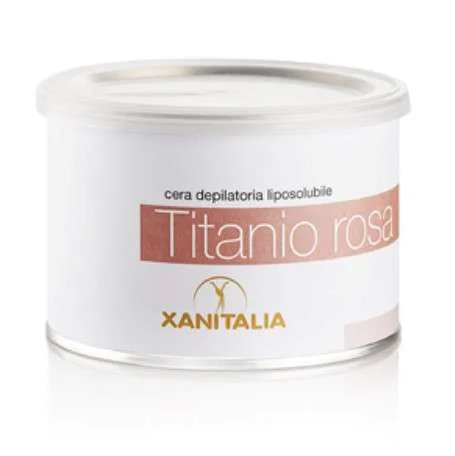 XANITALIA CERA DEPILATORIA LIPOSOLUBILE TITANIO ROSA VASO 400 ML.