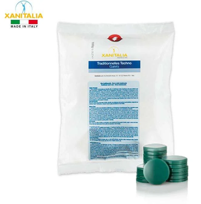 XANITALIA CERA A CALDO IN DISCHETTI CLOROFILLA TECHNO GALETS 1000 GR.