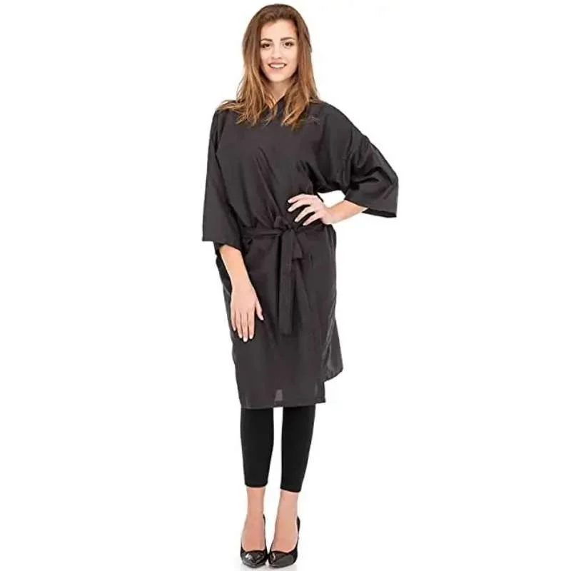 KIMONO SALONE NERO SATIN TAGLIA UNICA