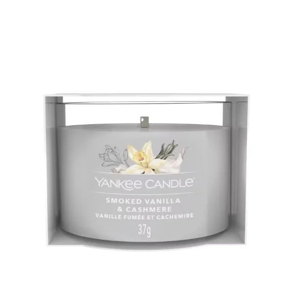 YANKEE CANDLE Votiva in Vetro – Smoked Vanilla & Cashmere