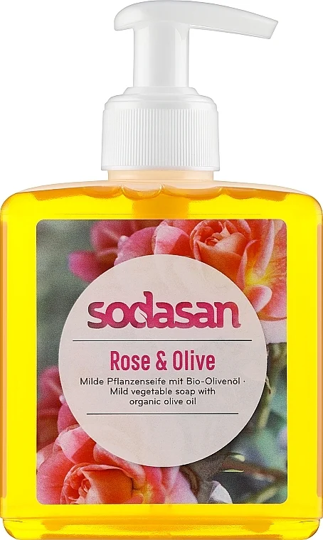 Sapone liquido tonificante agli oli di rosa e oliva