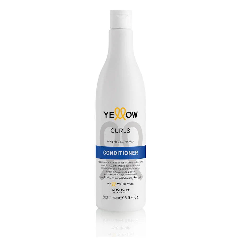 ALFAPARF YELLOW CURLS CONDITIONER BALSAMO IDRATANTE PER ONDE E RICCI 500ML