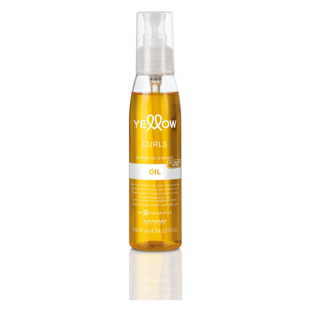 ALFAPARF YELLOW CURLS OIL OLIO BOOSTER ANTICRESPO PER ONDE E RICCI 125ML