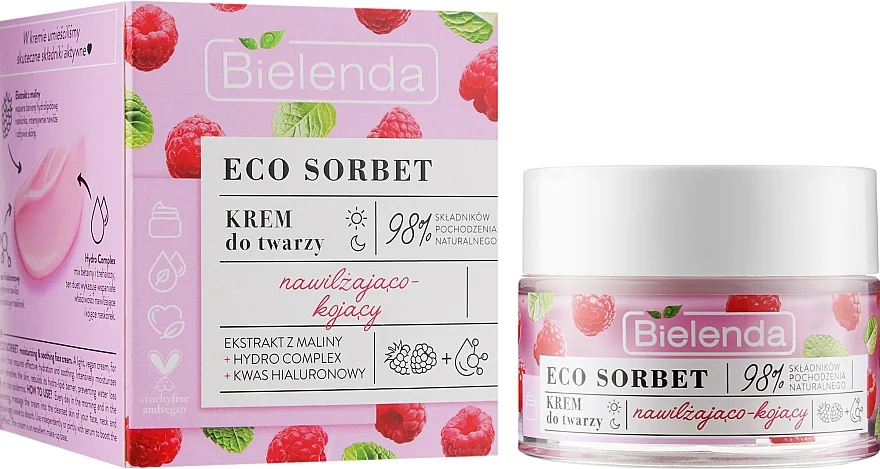 Crema viso con estratto di lampone