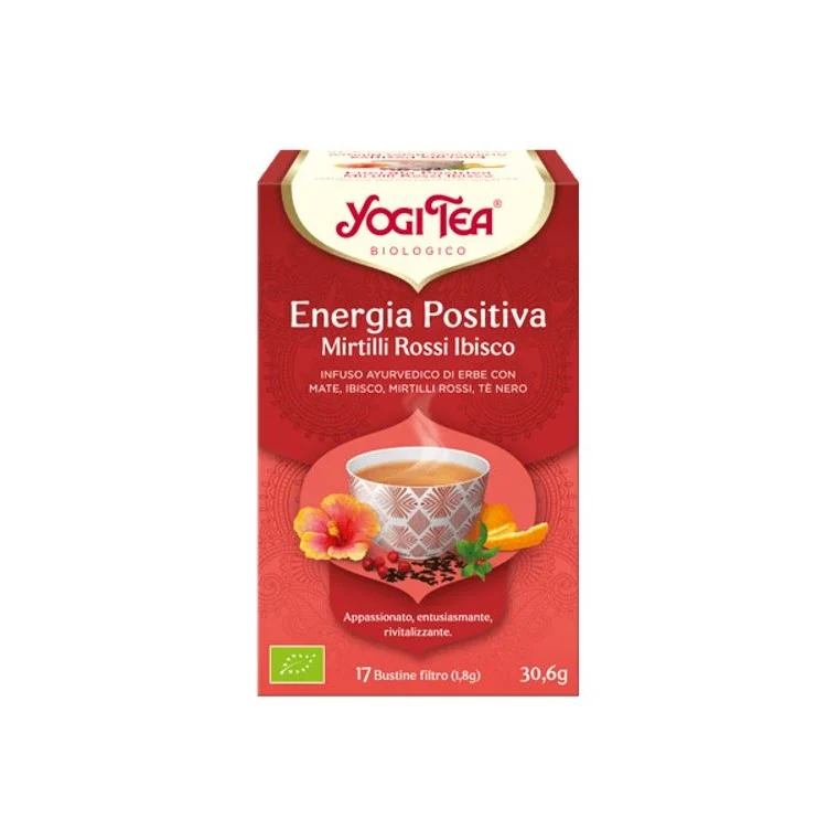 YOGI TEA Energia Positiva – Mirtilli Rossi e Ibisco