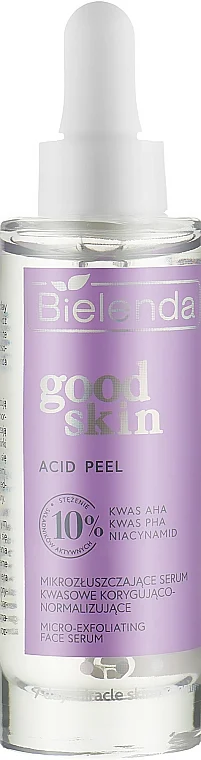 Siero acido per il viso micro-esfoliante correttivo e normalizzante