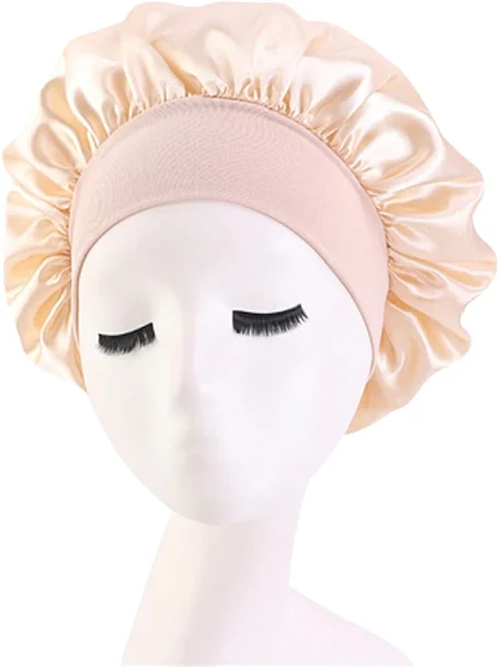 Cuffia per capelli, beige, da notte